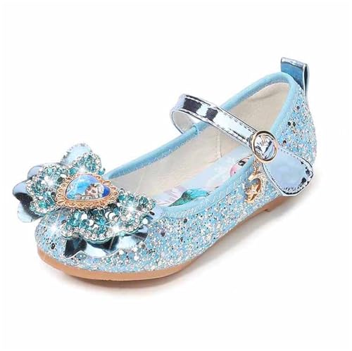 FStory&Winyee Mädchen Prinzessin Schuhe Kinder ELSA Sandalen Partei Glitzer Kristall Pink Flach Mädchen Kostüm Zubehör Karneval Verkleidung Party Aufführung Fasching Tanzball Groß, Blau, 22 FStory&Winyee Mädchen Prinzessin Schuhe Kinder ELSA Sandalen Partei Glitzer Kristall Pink Flach Mädchen Kostüm Zubehör Karneval Verkleidung Party Aufführung Fasching Tanzball Groß, Blau, 22 von FStory&Winyee