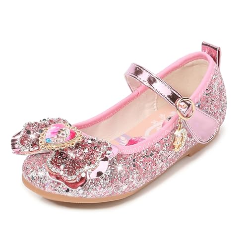 FStory&Winyee Mädchen Prinzessin Schuhe Kinder ELSA Sandalen Partei Glitzer Kristall Pink Flach Mädchen Kostüm Zubehör Karneval Verkleidung Party Aufführung Fasching Tanzball Groß, Rosa, 36 FStory&Winyee Mädchen Prinzessin Schuhe Kinder ELSA Sandalen Partei Glitzer Kristall Pink Flach Mädchen Kostüm Zubehör Karneval Verkleidung Party Aufführung Fasching Tanzball Groß, Rosa, 36 von FStory&Winyee