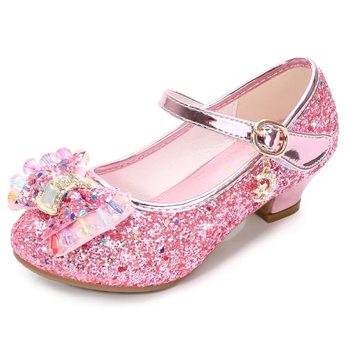 FStory&Winyee Mädchen Schuhe Festlich Prinzessin Ballerinas mit Absatz Kinder Schuhe Partei Glitzer Schleife Pailletten Sandalen Cinderella ELSA Cosplay Karneval Party Verkleiden Fasching, Rosa, 38 FStory&Winyee Mädchen Schuhe Festlich Prinzessin Ballerinas mit Absatz Kinder Schuhe Partei Glitzer Schleife Pailletten Sandalen Cinderella ELSA Cosplay Karneval Party Verkleiden Fasching, Rosa, 38 von FStory&Winyee
