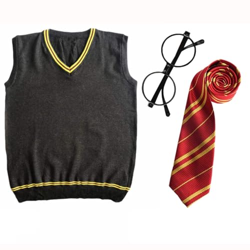 FStory&Winyee Zauberer Zubehör Set Kinder Erwachsene Fanartikel Fasching Outfit Zubehör Set Krawatte, Hemd/Bluse, Rock, Weste, Brille FStory&Winyee Zauberer Zubehör Set Kinder Erwachsene Fanartikel Fasching Outfit Zubehör Set Krawatte, Hemd/Bluse, Rock, Weste, Brille von FStory&Winyee