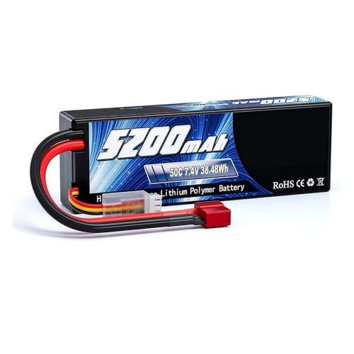 5200 mAh 2S1P RC Lipo-Akku 7,4 V 50 C mit T/XT60/EC3/EC5-Anschluss for RC-Auto, Truggy, Buggy, Tank, Evader, Boot, Hubschrauber, FPV-Drohne, Modellteile(XT60) von FTGADRYF