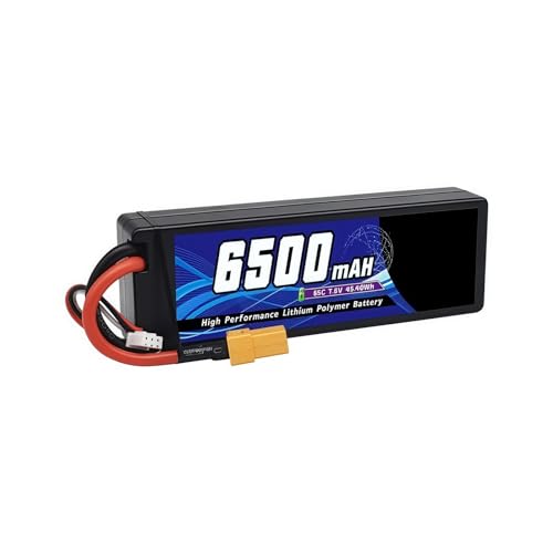 6500 mAh Lipo-Akku 2S1P 7,6 V 65C mit XT60 XT90 EC5 TRX 2P-Anschluss for RC-Auto-Lipo-Akku-LKW RC FPV-Drohne Flugzeug-Boot-Buggy-Teile(1Unit XT90) von FTGADRYF