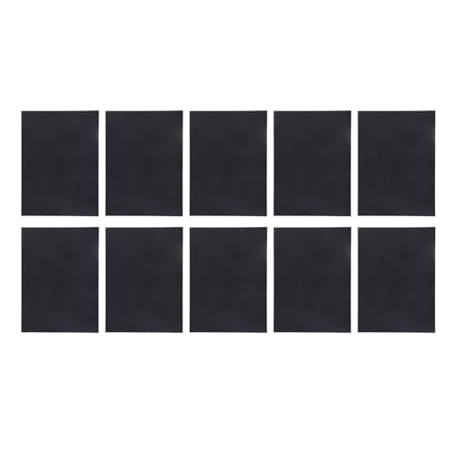 10 Blatt Schwarzes Lasertestpapier, Beidseitig Verwendbares Dimmerpapier, Lasergravur-Markierungspapier für Lasergeräte 10 Blatt Schwarzes Lasertestpapier, Beidseitig Verwendbares Dimmerpapier, Lasergravur-Markierungspapier für Lasergeräte von FTVOGUE