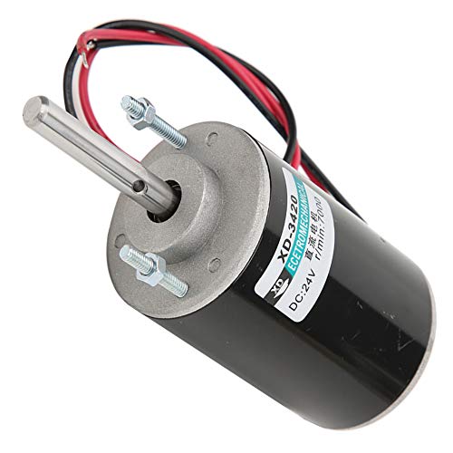 FTVOGUE Hochgeschwindigkeit 12/24 V DC Elektromotor, Großes Drehmoment für die Geschwindigkeitsanpassung, Einstellung, Hobbys und -Projekte (24v6000 rev) von FTVOGUE