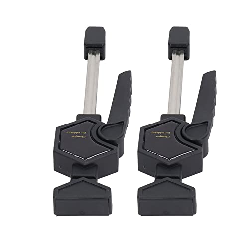 FTVOGUE Holzbearbeitung Schnelle Klemmen Einstellbarer Arbeitssparvorstellungen für Board, Ergonomische Schwarze Griffelemente für Verschiedene Jobs (19 mm) von FTVOGUE