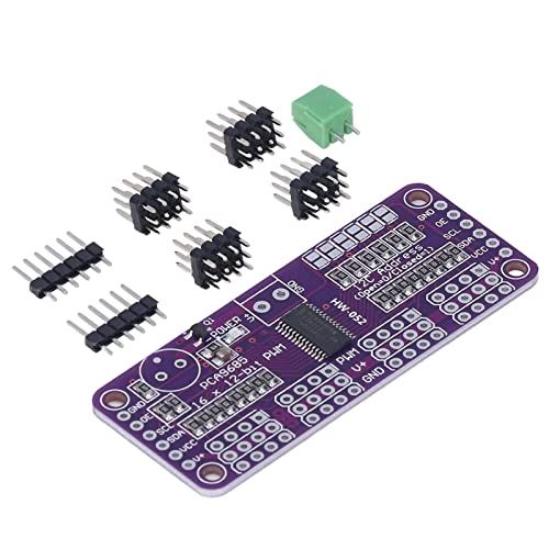 FTVOGUE Servomotortreiber, 16-Kanal-PWM-Steuermodul PCA9685-Controller für Heimwerker, 5 V-konform, Leicht, Niedriger Standby-Strom FTVOGUE Servomotortreiber, 16-Kanal-PWM-Steuermodul PCA9685-Controller für Heimwerker, 5 V-konform, Leicht, Niedriger Standby-Strom von FTVOGUE