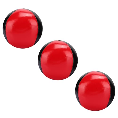 FTVOGUE Tragbares Rot Schwarzes PU -Leder -Jonglierkugel Set für Professionelle Leistung, 3pcs High End kolloidale Partikelkugeln für Jongleer FTVOGUE Tragbares Rot Schwarzes PU -Leder -Jonglierkugel Set für Professionelle Leistung, 3pcs High End kolloidale Partikelkugeln für Jongleer von FTVOGUE