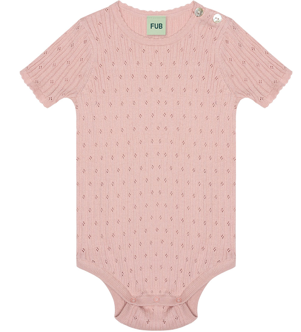 FUB Body k/ä - Pale Rose m. Lochmuster - FUB - 2 Jahre (92) - Body K/Ä von FUB