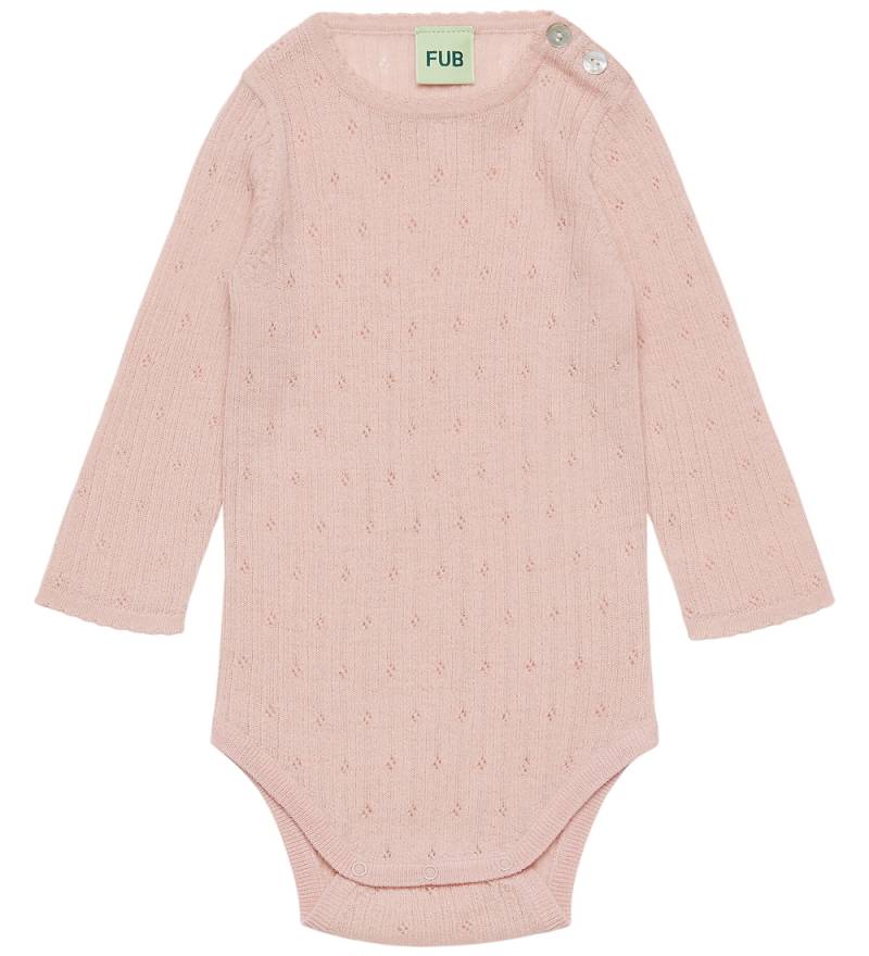 FUB Body l/ä - Rib - Lochmuster - Wolle - Pale Rose - FUB - 74 - Body L/Ä FUB Body l/ä - Rib - Lochmuster - Wolle - Pale Rose - FUB - 74 - Body L/Ä von FUB