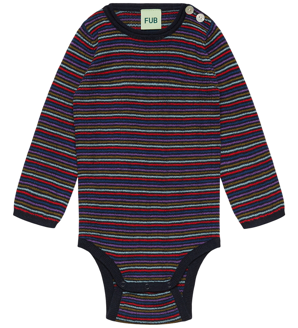 FUB Body l/ä - Rib - Wolle - Multi Stripe - FUB - 1½ Jahre (86) - Body L/Ä von FUB