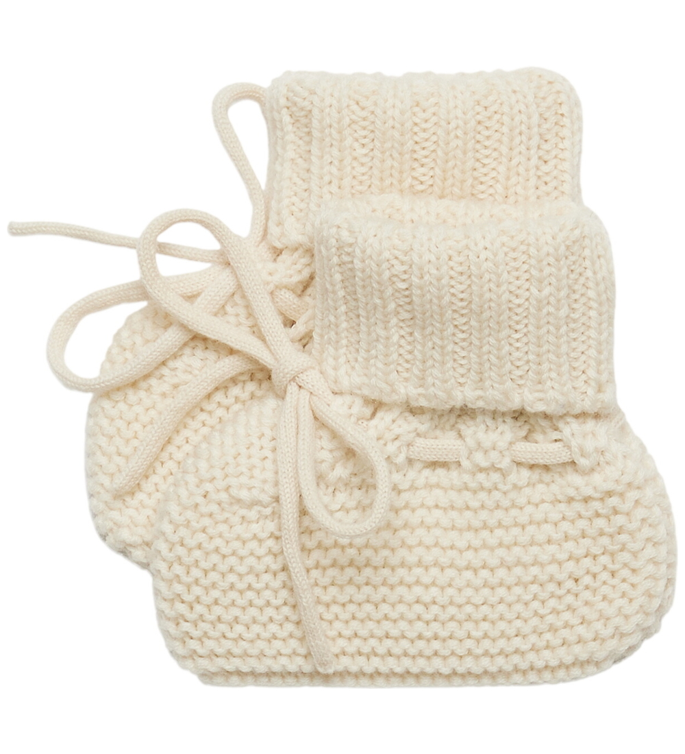 FUB Krabbelschuhe - Wolle - Ecru - FUB - 68/74 - Krabbelschuhe von FUB