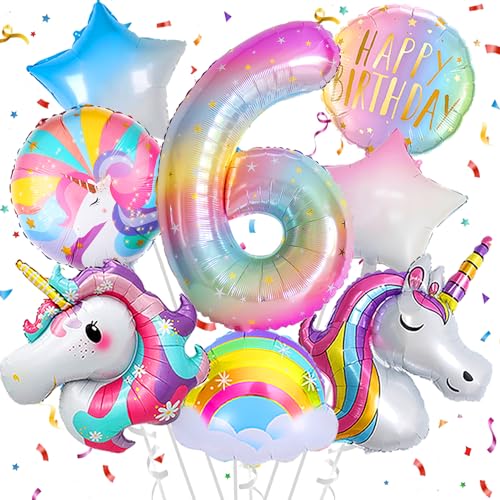 Deko 6. Geburtstag Mädchen,Einhorn Geburtstagsdeko 6 Jahr,Einhorn Luftballons 6. Geburtstag, Zahl 6 Folienballon Einhorn Party Deko,Einhorn Deko kindergeburtstag 6 jahr Deko 6. Geburtstag Mädchen,Einhorn Geburtstagsdeko 6 Jahr,Einhorn Luftballons 6. Geburtstag, Zahl 6 Folienballon Einhorn Party Deko,Einhorn Deko kindergeburtstag 6 jahr von FUBABCO