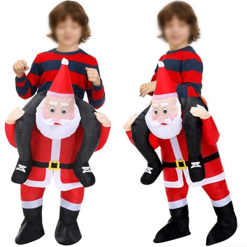 Aufblasbares Weihnachtsmann- und Schneemann-Kostüm mit leichtem Stoff und schnell aufblasbarem Ventilator, entworfen für Komfort und festliche Anlässe (150–190 cm) von FUBESK