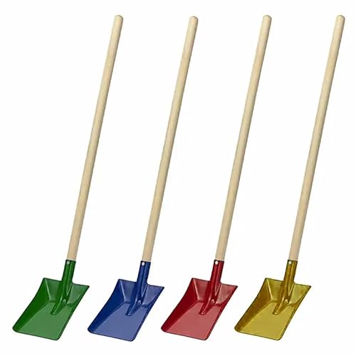 FÜNDIG Kinderschaufel 60cm Robuste Metallschaufel mit Holzstiel Ideal für Sandkasten, Garten & Strand Bunte Gartenschaufel für kleine Gärtner - kindgerechte Gartengeräte - 4-Fach sotiert FÜNDIG Kinderschaufel 60cm Robuste Metallschaufel mit Holzstiel Ideal für Sandkasten, Garten & Strand Bunte Gartenschaufel für kleine Gärtner - kindgerechte Gartengeräte - 4-Fach sotiert von FÜNDIG