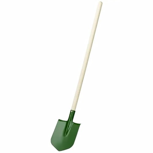 Robuster Kinderspitzspaten 60cm Langlebiger Gartenspaten für Kinder - Holzstiel & Metallblatt - Ideal für Sandkasten, Garten & Strand (Farbe Sortiert) - Stabiler Holzstiel von FÜNDIG
