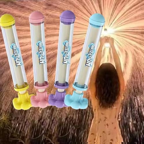 4 Stück Feuerwerks Wasserpistole Spielzeug, Romantische Feuerwerk Wasserpistole Wasserspielzeug für Kinder, Hochdruck Wasserpistolen Im Feuerwerksstil zum Outdoor Baden Pool Beach Party (B) von FUFRE