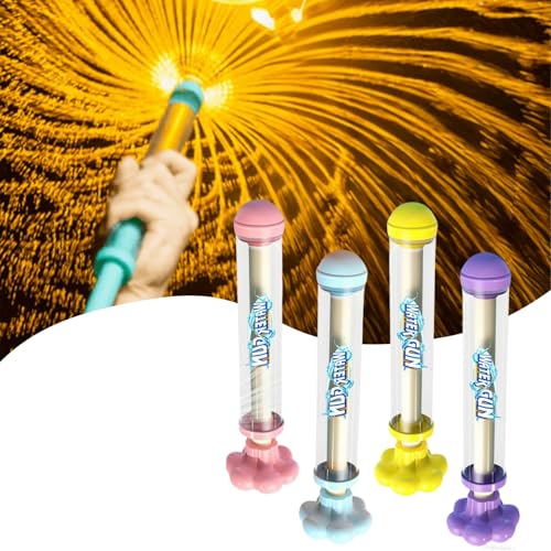 Wasserpistole Klein, 4er Set Firework Spritzpistole Kinder Im Ausziehsstil, Romantisches Feuerwerks Wassersprühspielzeug, Firework Water Gun, für Outdoor Pool Beach Outdoor (A1) von FUFRE