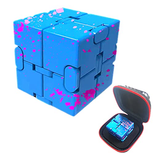 FUFUYOU Metall-Fidget-Spielzeug, Unendlichkeitswürfel für Herren, Weihnachtsgeschenk, Angst- und Stressabbau, Aluminium-Legierung, Blau und Rosa FUFUYOU Metall-Fidget-Spielzeug, Unendlichkeitswürfel für Herren, Weihnachtsgeschenk, Angst- und Stressabbau, Aluminium-Legierung, Blau und Rosa von FUFUYOU