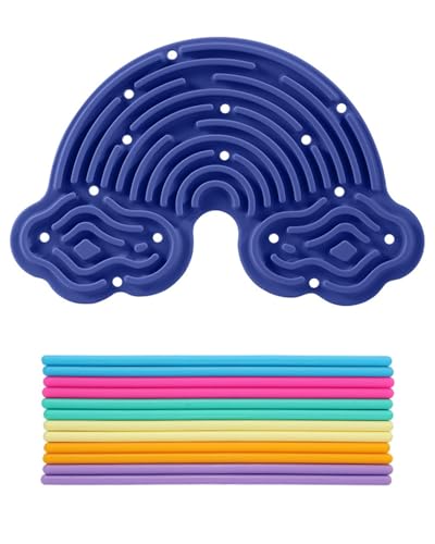 FUGLUS Busy Bag,Busy Board,Aktivitätsbrett-Silikonspielzeug mit 10 Silikonstreifen für Stress, Angst und Autismus FUGLUS Busy Bag,Busy Board,Aktivitätsbrett-Silikonspielzeug mit 10 Silikonstreifen für Stress, Angst und Autismus von FUGLUS