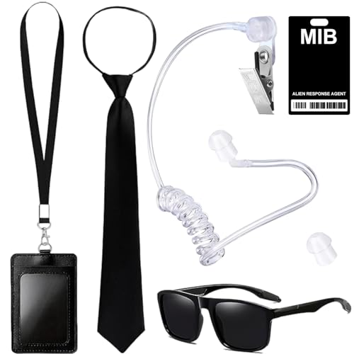 FULHANY 6 StüCk Agent KostüM ZubehöR - Agenten KostüM - Fbi KostüM - Mit Schwarzer Sonnenbrille Zip Tie Handy-Id Und Kartenhalter FüR Jungen Und MäDchen FULHANY 6 StüCk Agent KostüM ZubehöR - Agenten KostüM - Fbi KostüM - Mit Schwarzer Sonnenbrille Zip Tie Handy-Id Und Kartenhalter FüR Jungen Und MäDchen von FULHANY
