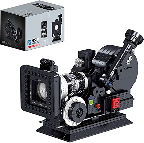 FULHOLPE Technik Kamera Modellbausatz, 608 Teile Retro Kamera Bauset, Klemmbausteinen Kompatibel mit Großen Marken von FULHOLPE