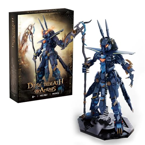 FULHOLPE Wüstentod Anubis Mecha Modell Bausteine Set, 997+ Klemmbausteine Desert Death Anubis Mecha ModellBausatz Ägyptische Mythologie Konstruktionsspielzeug Kompatibel mit Großen Marken FULHOLPE Wüstentod Anubis Mecha Modell Bausteine Set, 997+ Klemmbausteine Desert Death Anubis Mecha ModellBausatz Ägyptische Mythologie Konstruktionsspielzeug Kompatibel mit Großen Marken von FULHOLPE