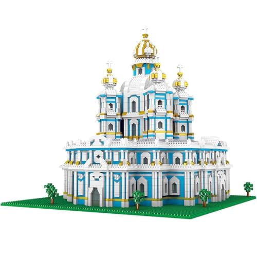 Modular Kirche Bausteine Architektur Modell, 3737 Teile Bausteine Architektur Modell Europäische Smolny Cathedral Bauspiel, Modular Building Konstruktionsspielzeug Nicht Kompatibel mit Großen Marken Modular Kirche Bausteine Architektur Modell, 3737 Teile Bausteine Architektur Modell Europäische Smolny Cathedral Bauspiel, Modular Building Konstruktionsspielzeug Nicht Kompatibel mit Großen Marken von FULHOLPE