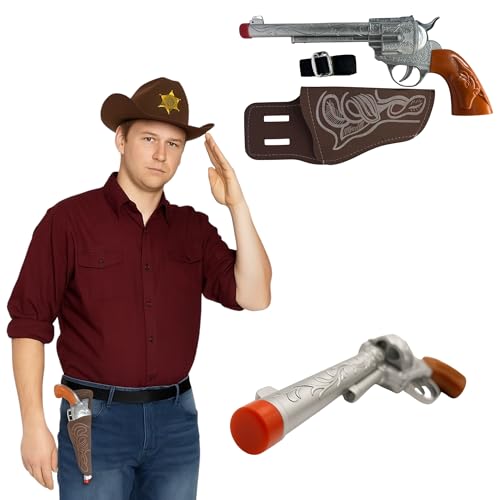 Western Kostüm Gürtel Set - 3-teilig - Dress-Up Zubehör für Halloween, Rollenspiel & Fasching Western Kostüm Gürtel Set - 3-teilig - Dress-Up Zubehör für Halloween, Rollenspiel & Fasching von FUN FABLES