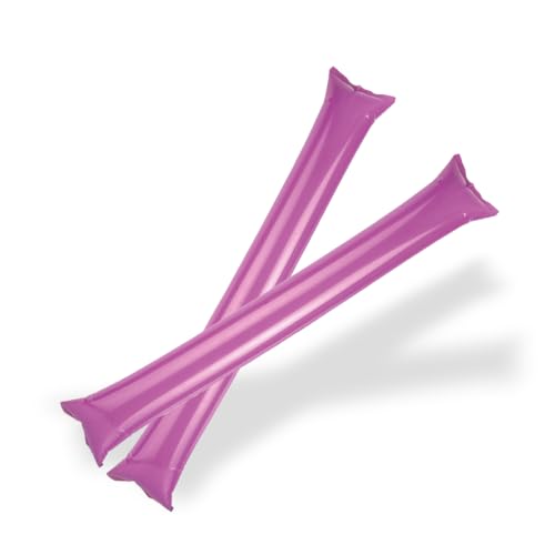 FUN FAN LINE - Packung mit 50 Stück Bam Bam Inflatable Stick Set für fußball Party, musikparty, Geburtstagsfeier. (25 Paare) krachmacher Spiel beifall Luftballons. (Lila) von FUN FAN LINE