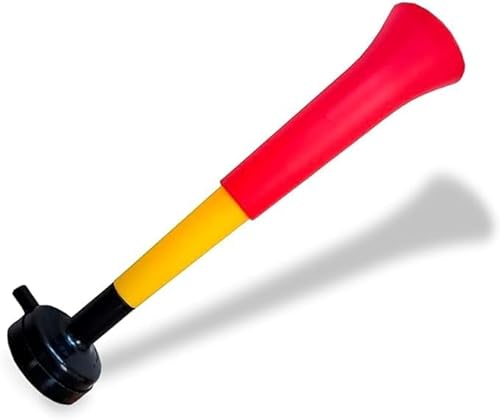 Personalisierbare Vuvuzelas Trompeten – Sie können bis zu 3 Farben an Mundstück und Körper kombinieren, Fußball, Konzerte und Sportveranstaltungen – 120 dB Lärm (personalisierbar, 10 Stück) von FUN FAN LINE