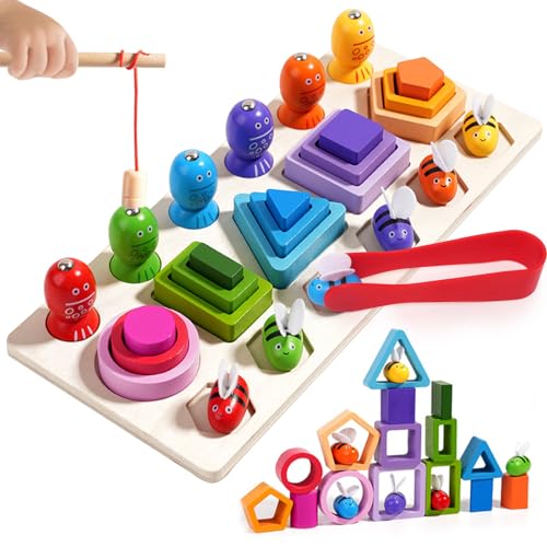 FUNCREVITY Montessori Spielzeug Holzspielzeug Kinder Geschenk von FUNCREVITY