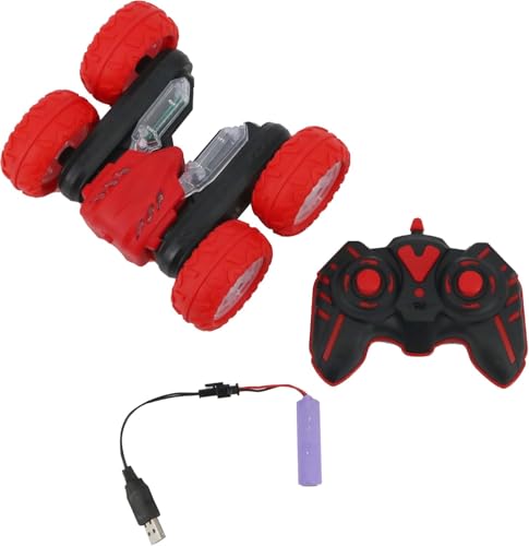 FUNFY 4WD High-Speed RC Butterfly Stunt Toy Car | Assorted | with 360° Flat and V Shape Rotation, Double Side Drive| Anti-Slip Shock Proof Tyres | Displaying Various Messages for Kids von FUNFY