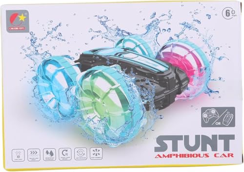 FUNFY Aqua Stunt RC Car with Illuminating Lights | 4WD with Water-Resistant | Multicolor |Kids All-Terrain Marvel Delivers Thrilling Stunts Both on Land and in Aquatic Environments von FUNFY