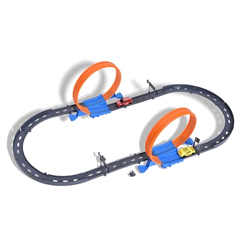 FUNFY Extreme Speed Track Racing Cars Set | with Track and Two Cars | Multicolor | Plastic | Pull-Back and Release Cars | Perfect for Thrilling Races and Imaginative Play | for Kids FUNFY Extreme Speed Track Racing Cars Set | with Track and Two Cars | Multicolor | Plastic | Pull-Back and Release Cars | Perfect for Thrilling Races and Imaginative Play | for Kids von FUNFY