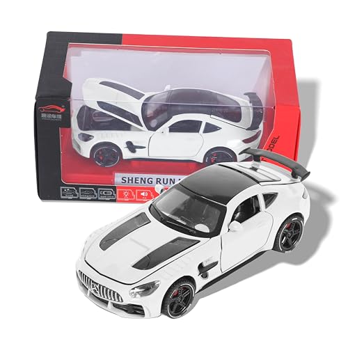 FUNFY Mercedes Benz AMG GT 1:32 Scale Scalable Car | Assorted | Plastic and Metal | Openable Doors, Bonnet & Tailgate with LED | Music for Immersive Playing Experience | for Kids FUNFY Mercedes Benz AMG GT 1:32 Scale Scalable Car | Assorted | Plastic and Metal | Openable Doors, Bonnet & Tailgate with LED | Music for Immersive Playing Experience | for Kids von FUNFY