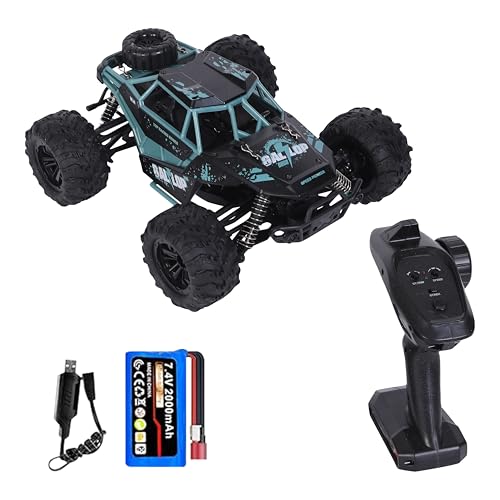 Funfy Brushless Motor 1:16 Scale 4WD RC Car | Black | ABS Plastic and Metal | Capability for High-Speed Off-Road Adventures |Maximum Speed of 35 KM/Hrs | Tweakable Speed Settings | for Kids von Funfy