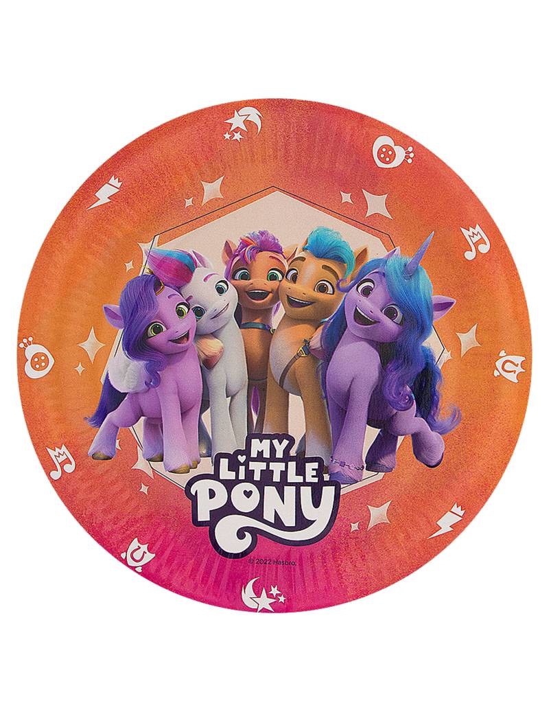8 Pappteller My Little Pony 23cm von FUNIGLOBAL