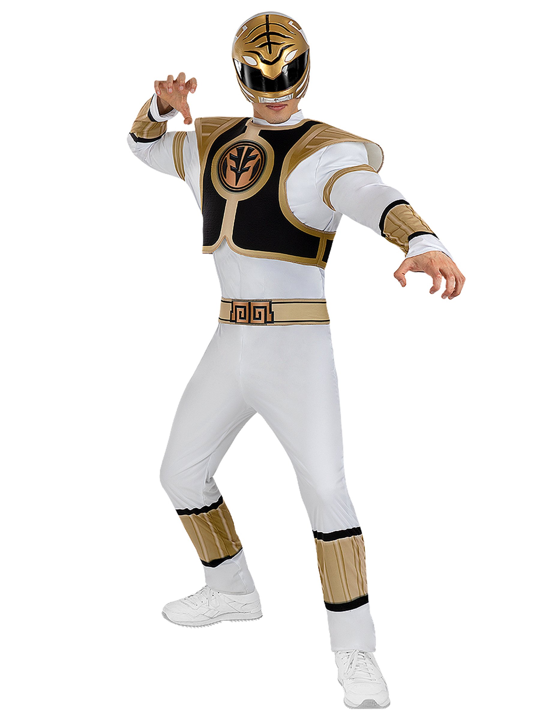 Kostüm Power Ranger Erwachsene weiss Kostüm Power Ranger Erwachsene weiss von FUNIGLOBAL