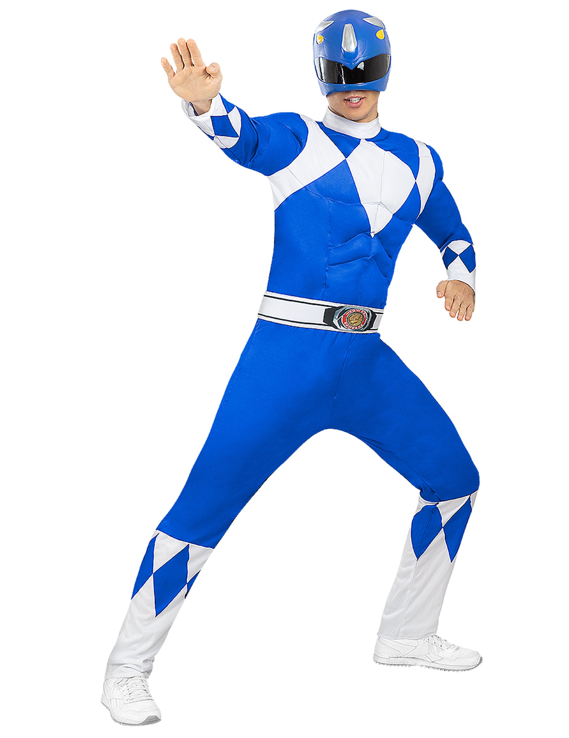 Power Ranger Kostüm Erwachsene blau Power Ranger Kostüm Erwachsene blau von FUNIGLOBAL