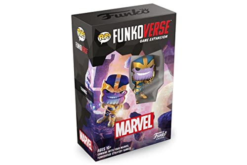 FUNKO GAMES Funkoverse: Marvel 101 1-Pack – Thanos – 7,6 cm Pop! – leichtes Strategie-Brettspiel für Kinder und Erwachsene (Alter 10+) – 2–4 Spieler – Vinyl-Figur zum Sammeln – Geschenkidee von FUNKO GAMES