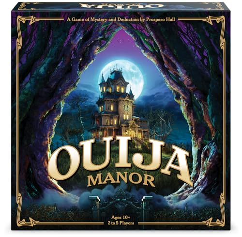 Funko Games Ouija Manor-Spiel, mit einfach zu montierendem 3D-Herrenhaus, 2–5 Spieler, ab 10 Jahren Funko Games Ouija Manor-Spiel, mit einfach zu montierendem 3D-Herrenhaus, 2–5 Spieler, ab 10 Jahren von FUNKO GAMES
