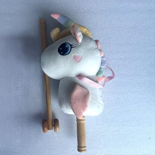 FUNLIO Einhorn-Steckenpferd für Kleinkinder – Weiß von FUNLIO