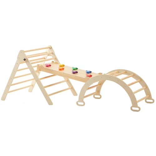 FUNLIO Faltbares Montessori-Kletterset für Kleinkinder, 3-in-1 Indoor-Spielgerät von FUNLIO