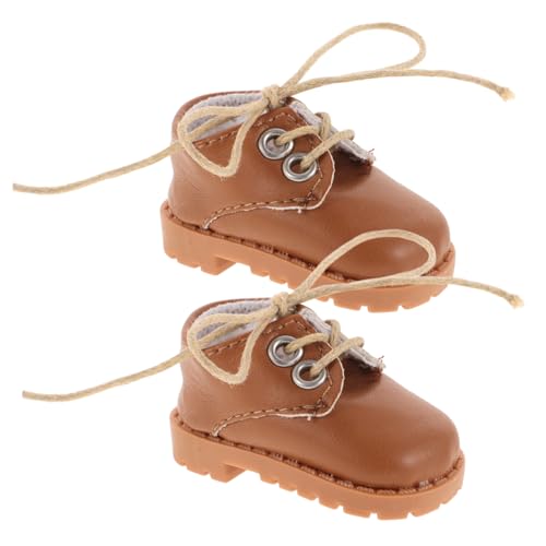 FUNNETOYU 1 Paar Mini Doll Lederschuhe Mädchenpuppe Outfits Miniaturschuh Mini-Puppen Klein Miniatur-zubehör Babypuppe Puppenspielzeug Wiedergeborene Puppe Simuliert Light Brown Kunstleder FUNNETOYU 1 Paar Mini Doll Lederschuhe Mädchenpuppe Outfits Miniaturschuh Mini-Puppen Klein Miniatur-zubehör Babypuppe Puppenspielzeug Wiedergeborene Puppe Simuliert Light Brown Kunstleder von FUNNETOYU