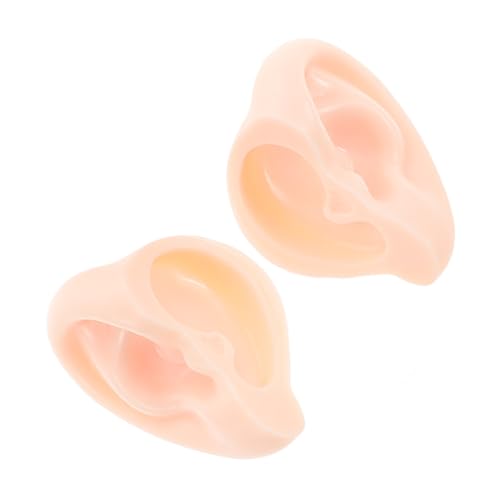 FUNNETOYU 1 Paar Puppenohren Ohrenmodell Miniaturohren Falsche Ohren Puppenzubehör Machen Puppenteile Puppenzubereitungsmaterialien Mini-Ohren Plastik von FUNNETOYU