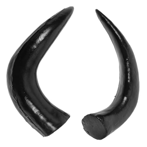 FUNNETOYU 1 Paar Stirnband aus Horn Fälschung Cosplay Dekoration simulieren Fell Form Teufelshörner Haarspangen Retro Gothic Haarschmuck Kopfschmuck aus Horn Teufel Kostüm Plastik Schwarz FUNNETOYU 1 Paar Stirnband aus Horn Fälschung Cosplay Dekoration simulieren Fell Form Teufelshörner Haarspangen Retro Gothic Haarschmuck Kopfschmuck aus Horn Teufel Kostüm Plastik Schwarz von FUNNETOYU