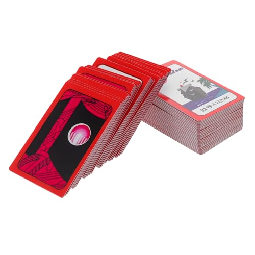 FUNNETOYU 1 Satz Brettspielkarten, Familienparty, Tischspielkarten, Papier, Pokerkarte, Tragbare Karten, Spielkarten-Requisiten, Partyzubehör FUNNETOYU 1 Satz Brettspielkarten, Familienparty, Tischspielkarten, Papier, Pokerkarte, Tragbare Karten, Spielkarten-Requisiten, Partyzubehör von FUNNETOYU