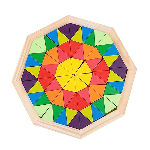 FUNNETOYU 1 Satz Buntes Holzspielzeug für Pädagogischen Bauklötzen zur Frühen von Kreativität und Denkfähigkeiten für Vorschulkinder Geometrische Formen und Farben FUNNETOYU 1 Satz Buntes Holzspielzeug für Pädagogischen Bauklötzen zur Frühen von Kreativität und Denkfähigkeiten für Vorschulkinder Geometrische Formen und Farben von FUNNETOYU