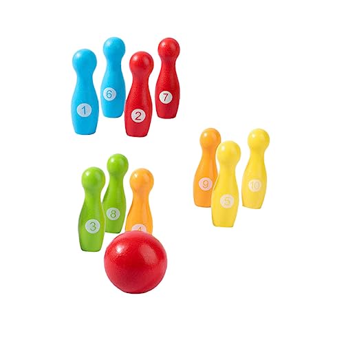 FUNNETOYU 1 Satz Digital Bowling Toys Bildungsbedarf Bowling-spielset Für Hölzern FUNNETOYU 1 Satz Digital Bowling Toys Bildungsbedarf Bowling-spielset Für Hölzern von FUNNETOYU