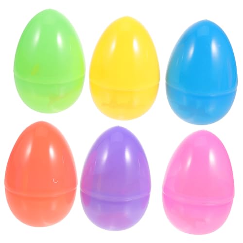 FUNNETOYU 1 Satz Eierschalen-kaninchen-hühner-set Hase Und Springendes Küken Zum Aufziehen Plüschhasen Und -küken Zum Aufziehen Osterdeko Befüllbares Ei Partyversorgung Plastik von FUNNETOYU